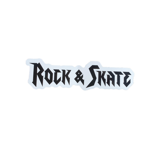 Rock and Skate Logo Sticker