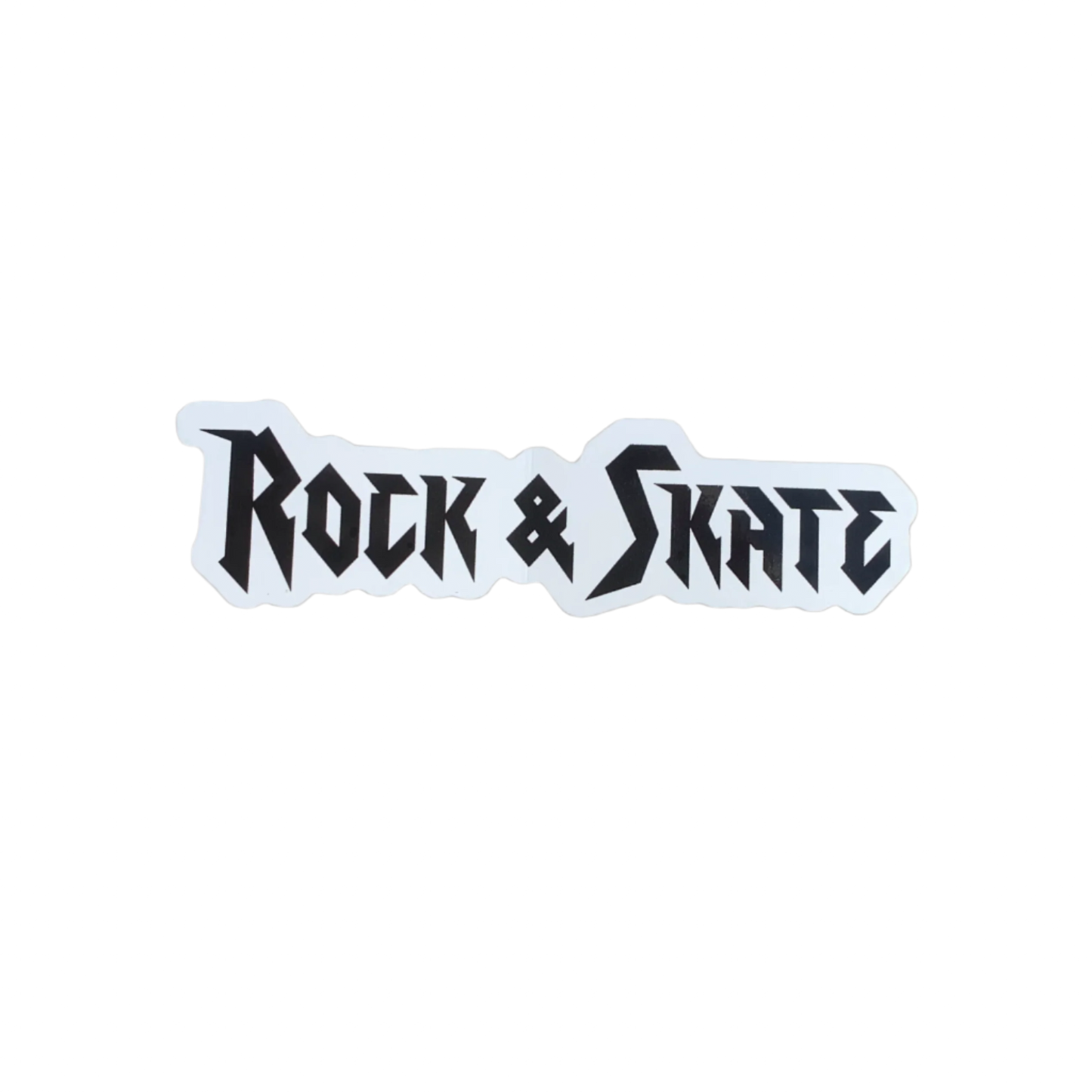 Rock and Skate Logo Sticker